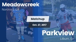 Matchup: Meadowcreek High vs. Parkview  2017