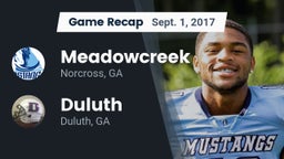 Recap: Meadowcreek  vs. Duluth  2017