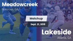 Matchup: Meadowcreek High vs. Lakeside  2018