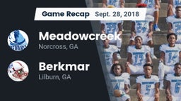 Recap: Meadowcreek  vs. Berkmar  2018