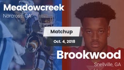 Matchup: Meadowcreek High vs. Brookwood  2018