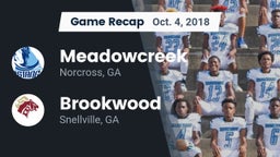 Recap: Meadowcreek  vs. Brookwood  2018