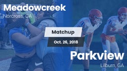 Matchup: Meadowcreek High vs. Parkview  2018