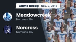 Recap: Meadowcreek  vs. Norcross  2018