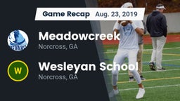 Recap: Meadowcreek  vs. Wesleyan School 2019