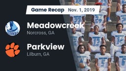 Recap: Meadowcreek  vs. Parkview  2019