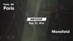 Matchup: Paris  vs. Mansfield  2016