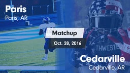 Matchup: Paris  vs. Cedarville  2016