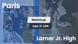 Matchup: Paris  vs. Lamar Jr. High 2018