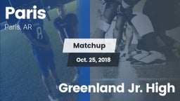 Matchup: Paris  vs. Greenland Jr. High 2018