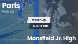 Matchup: Paris  vs. Mansfield Jr. High 2019