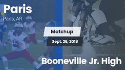 Matchup: Paris  vs. Booneville Jr. High 2019