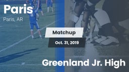 Matchup: Paris  vs. Greenland Jr. High 2019