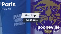 Matchup: Paris  vs. Booneville  2020
