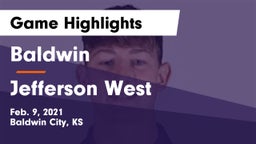 Baldwin  vs Jefferson West  Game Highlights - Feb. 9, 2021