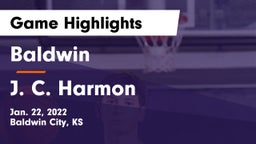 Baldwin  vs J. C. Harmon  Game Highlights - Jan. 22, 2022
