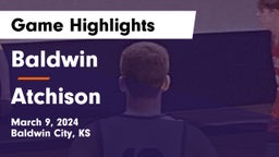 Baldwin  vs Atchison  Game Highlights - March 9, 2024