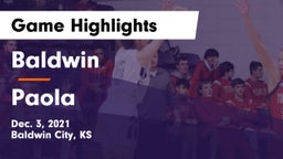 Baldwin  vs Paola  Game Highlights - Dec. 3, 2021