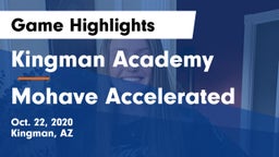 Kingman Academy  vs Mohave Accelerated Game Highlights - Oct. 22, 2020