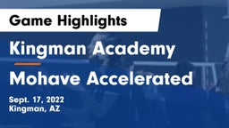 Kingman Academy  vs Mohave Accelerated  Game Highlights - Sept. 17, 2022