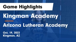 Kingman Academy  vs Arizona Lutheran Academy Game Highlights - Oct. 19, 2022