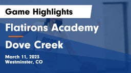 Flatirons Academy vs Dove Creek Game Highlights - March 11, 2023