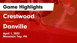 Crestwood  vs Danville  Game Highlights - April 1, 2022