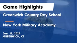 Greenwich Country Day School vs New York Military Academy  Game Highlights - Jan. 18, 2024