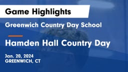Greenwich Country Day School vs Hamden Hall Country Day  Game Highlights - Jan. 20, 2024