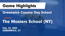 Greenwich Country Day School vs The Masters School (NY) Game Highlights - Feb. 22, 2024