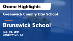Greenwich Country Day School vs Brunswick School Game Highlights - Feb. 24, 2024