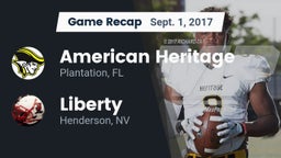 Recap: American Heritage  vs. Liberty  2017