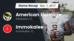 Recap: American Heritage  vs. Immokalee  2017