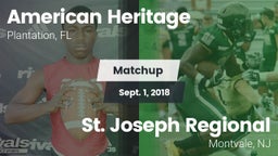 Matchup: American Heritage vs. St. Joseph Regional  2018