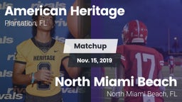 Matchup: American Heritage vs. North Miami Beach  2019