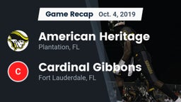 Recap: American Heritage  vs. Cardinal Gibbons  2019