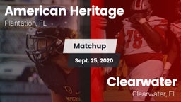 Matchup: American Heritage vs. Clearwater  2020