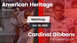 Matchup: American Heritage vs. Cardinal Gibbons  2020