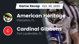 Recap: American Heritage  vs. Cardinal Gibbons  2020