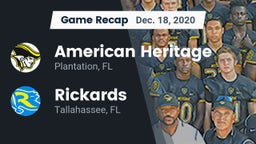 Recap: American Heritage  vs. Rickards  2020