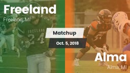 Matchup: Freeland  vs. Alma  2018