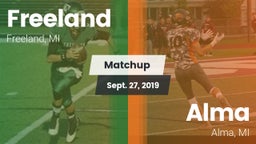 Matchup: Freeland  vs. Alma  2019