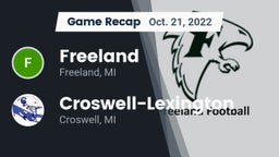 Recap: Freeland  vs. Croswell-Lexington  2022