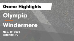Olympia  vs Windermere  Game Highlights - Nov. 19, 2021