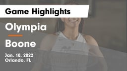 Olympia  vs Boone  Game Highlights - Jan. 10, 2022