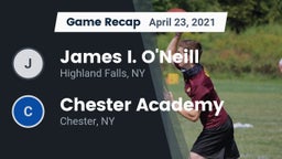 Recap: James I. O'Neill  vs. Chester Academy 2021