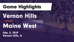 Vernon Hills  vs Maine West  Game Highlights - Feb. 5, 2019
