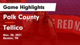 Polk County  vs Tellico Game Highlights - Nov. 30, 2021