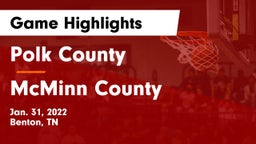 Polk County  vs McMinn County  Game Highlights - Jan. 31, 2022