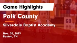 Polk County  vs Silverdale Baptist Academy Game Highlights - Nov. 20, 2023